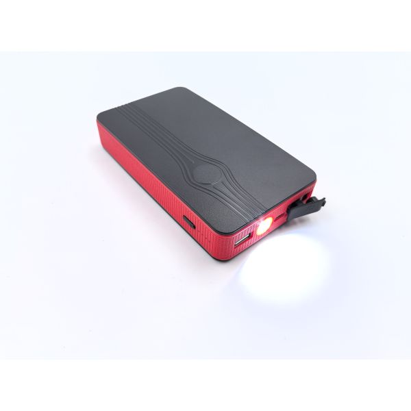 8000mAh Car Jump Starter, 200A Peak 300A 12V Portable Battery Booster for up to 6.0L Gas Engines, Ultra-Compact Power Bank with USB Charger and LED Light