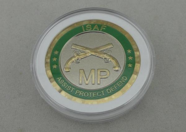 Soft Enamel Personalized Coins , Gold And Nickel Plate Anniversary Coin