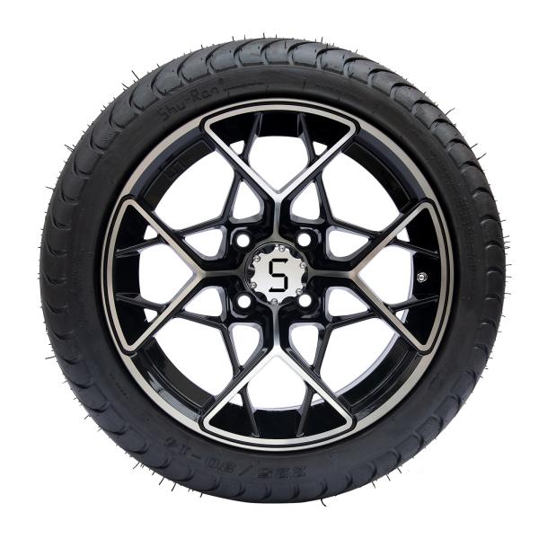 Shu-Ran Golf Cart Wheels And 225/30-14 Tyres 13 Kg DOT Approved