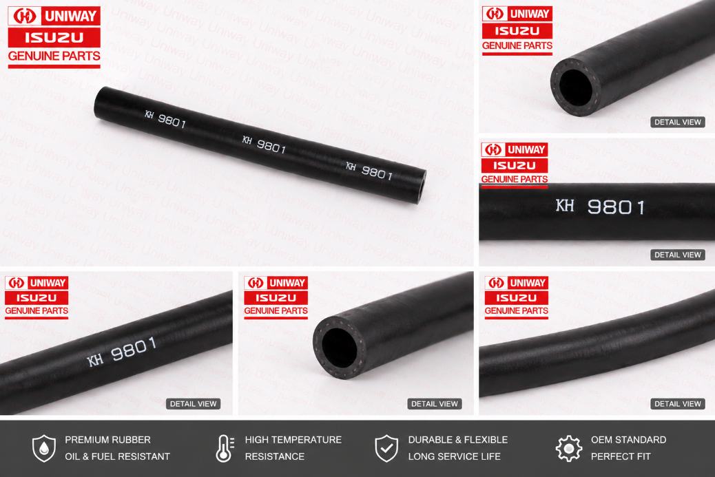 Rubber ISUZU Excavator Parts Digger Pipe Fuel Leak Hose 0018041300 For ZX110-3 ZX120-3 ZX130-3