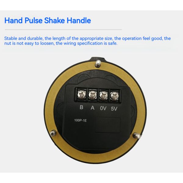 New Hot Selling Handheld 80mm Diameter 100PPR DC5V-24V Manual Pulse Generator Solid Plastic MPG Pendant Handwheel