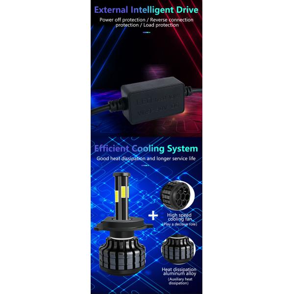 Metal H1 H4 H11 9005 White Color Car Universal LED Headlight Bulbs