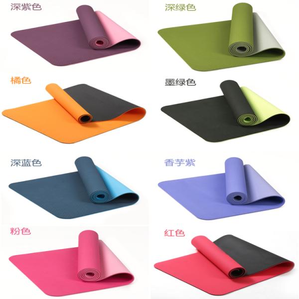 Outdoor Indoor Rubber Sports Flooring , TPE Yoga Sport Mat OEM Service