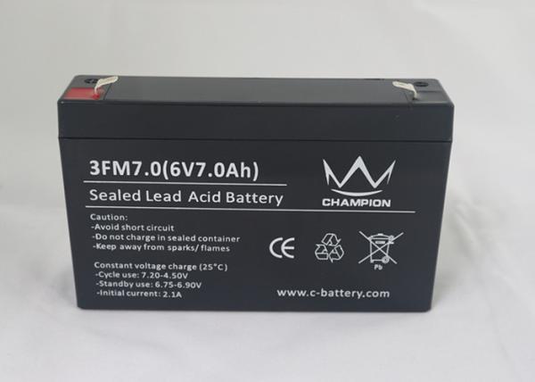 Champion 6v 7ah Agm Smf Vrla Valve Regulated Lead Acid Battery For Robots / Electric Toys
