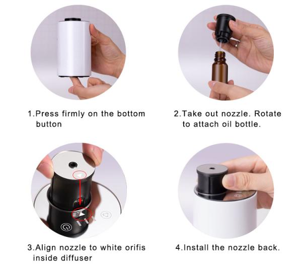 OIL and Perfume USB Essential Oil Ultrasonic Dry electric fragrance Diffuser Humidifier GK-HAD-10005