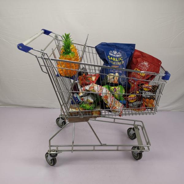 Q195 trole de aço de múltiplos propósitos do fio de metal do supermercado do carrinho de compras 125L