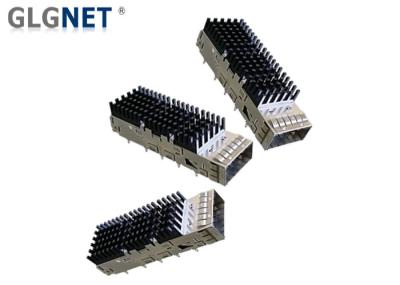 Stainless Steel Single Port QSFP28 Cage Low Emission 3D Foot Design