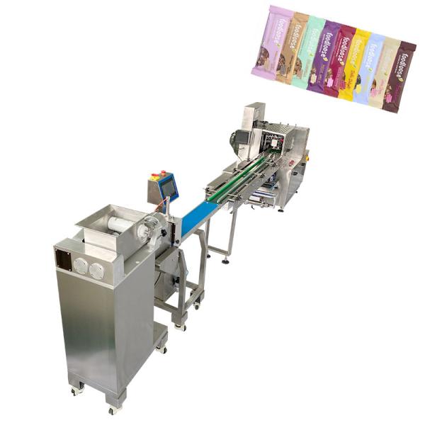 System Full Automatic Protein Bar Flow Packing Machine Packaging Line 304