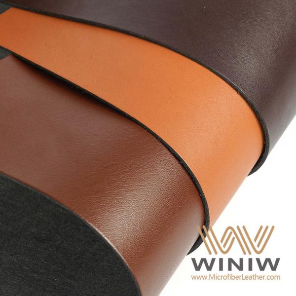 3mm Thick PU Synthetic Leather Fabric Cloth Tear Resistant For Belts Making