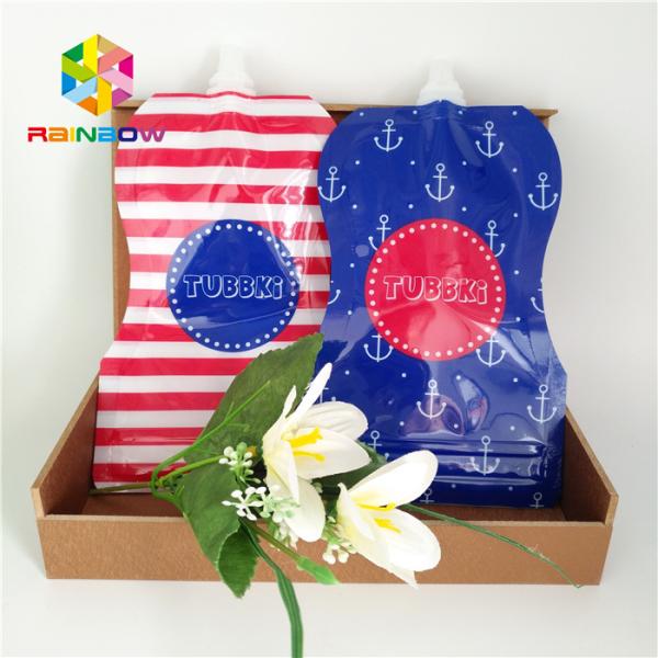 Custom Print Plastic Pouches Packaging Aluminum Foil Fruit Juice Drinking Pouch