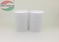 Caixa de papel redonda branca para o café, cartucho que empacota com tampa de papel