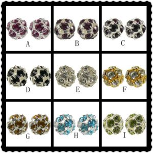 Crystal Pave Ball Beads