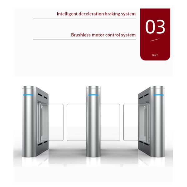 SUS304 Electronic Turnstile Gates with Button/IC Card/RFID Card Modes Access Control