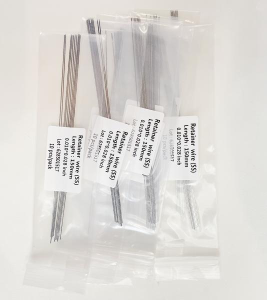 OEM Dental Orthodontic Accessory Stainless Steel Bonded Lingual Retainer Straight Wires For Orthodontic Retention