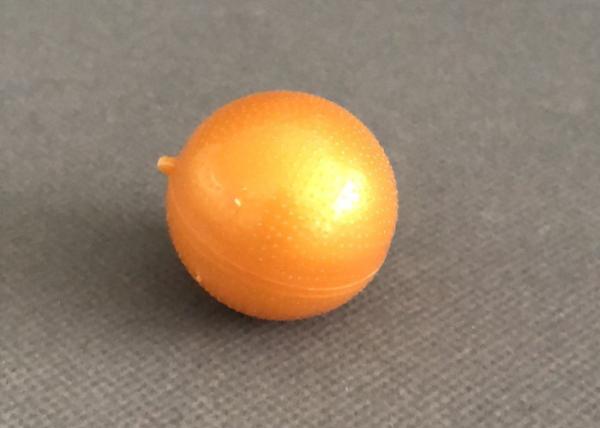 12g Medical Plastic Bottle , Food Grade Empty Wax Pill Spherical Shell