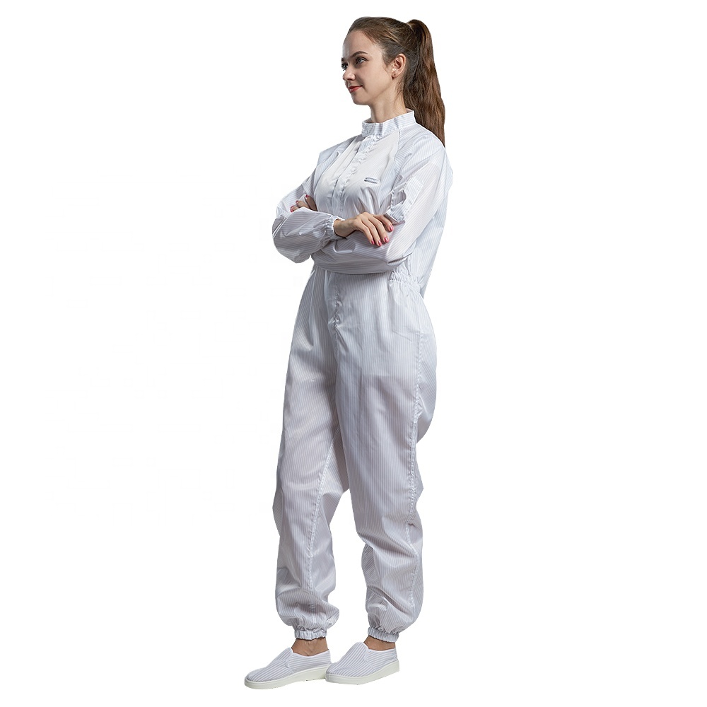 Костюм чистой комнаты Breathable анти- статических одежд мягкий дружественный к Кож