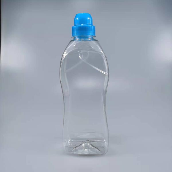 800 ml PET garrafa de limpeza de máquina de lavar com tampa de parafuso e impressão de logotipo personalizado
