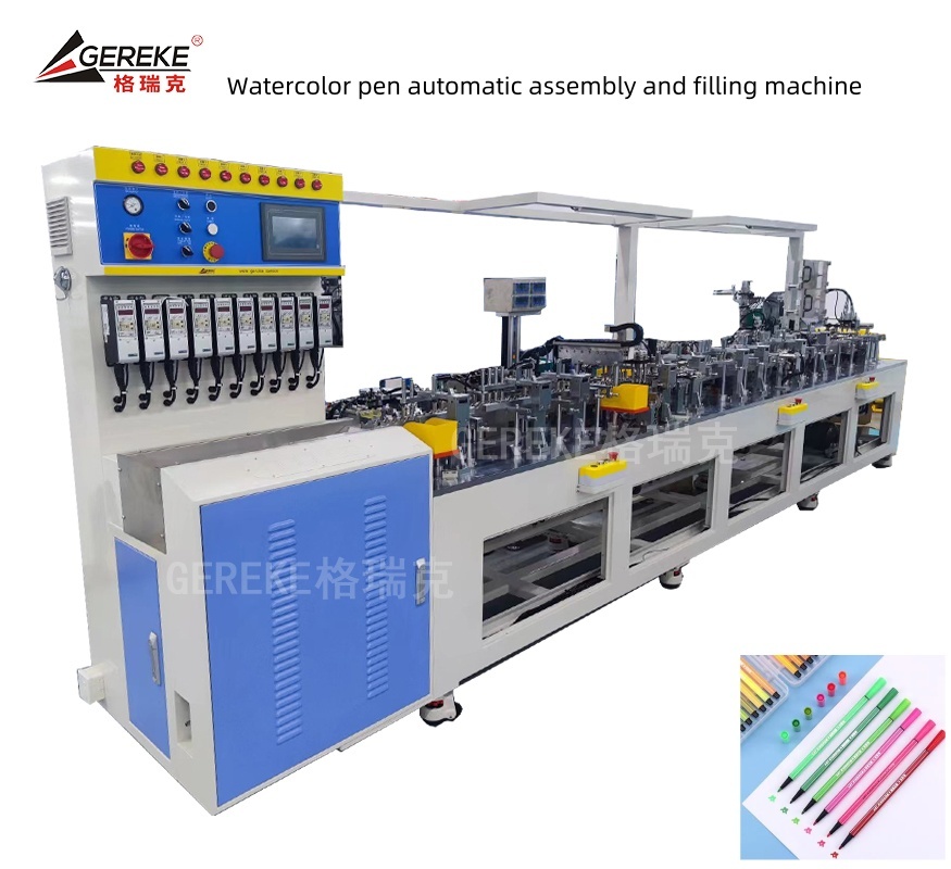 Stationery Pen Equipment Water Color Pen Automatic Assembly And Filling Machine