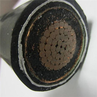 12 KV Copper Power Cable Single Core Black Color For Power Transmission