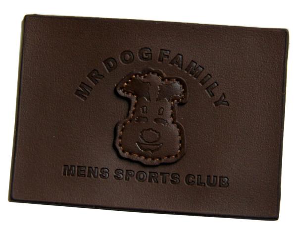 Customized stamped  sewing Logo  Leather Patches Real Leather For Garment
