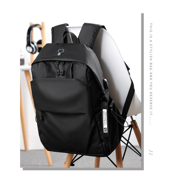 Grey Waterproof Travel Laptop Backpack Anti Theft Backpack With Usb Charging Port
