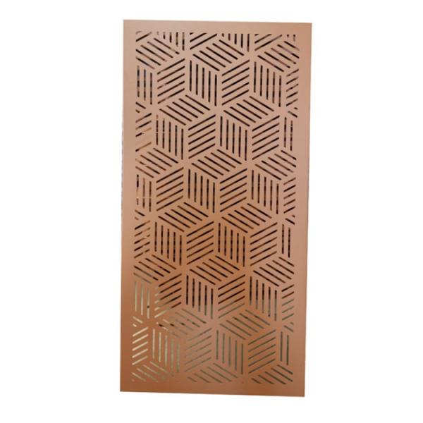 Laser Cut Corrugated Metal Garden Fence Panel Outdoor Aluminum Privacy Panels