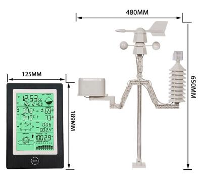 1.8KG Sensor leve de direção e velocidade do vento para estação meteorológica WIFI movida a energia solar