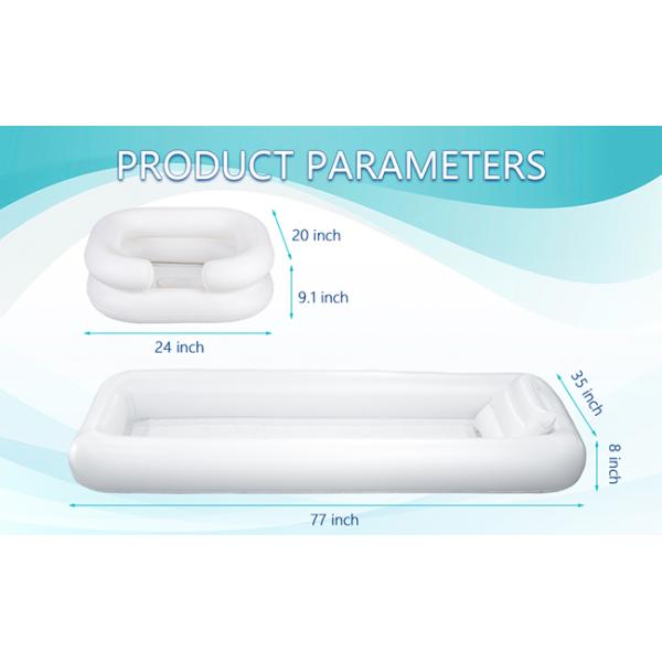 Kit de douche à côté du lit et ensemble de baignoire pour adultes gonflables