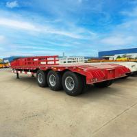 16.5m 60t Capacité 3 axle basse lit remorque lourde