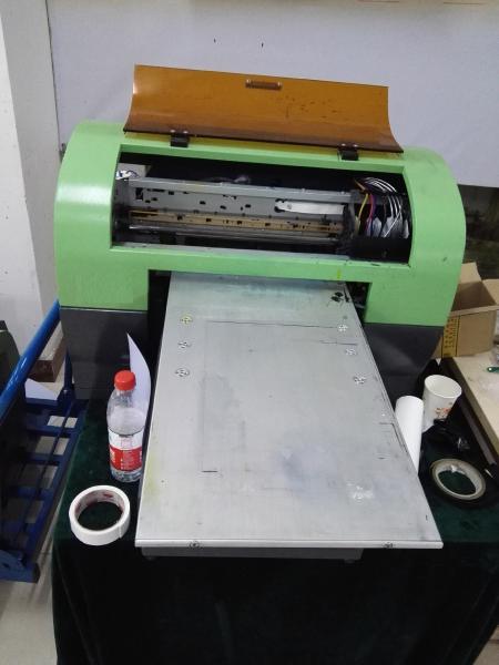 Digital Full Color Led Uv Flatbed Printer , Color Led Printer For Bamboo / Billboards / Foam
