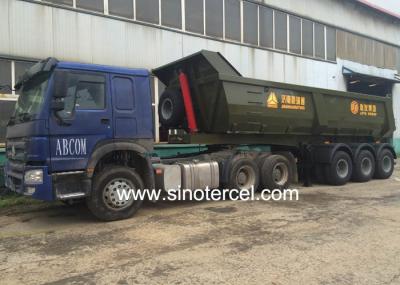 3C Homologação Tri-Eixo Semi-Tipper Bulk Tipping Trailers Sistema hidráulico