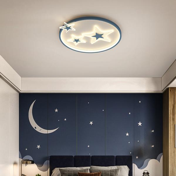Modern Acrylic Round blue Ceiling Lights For Living Room Bedroom star Ceiling Lights(WH-MA-279)