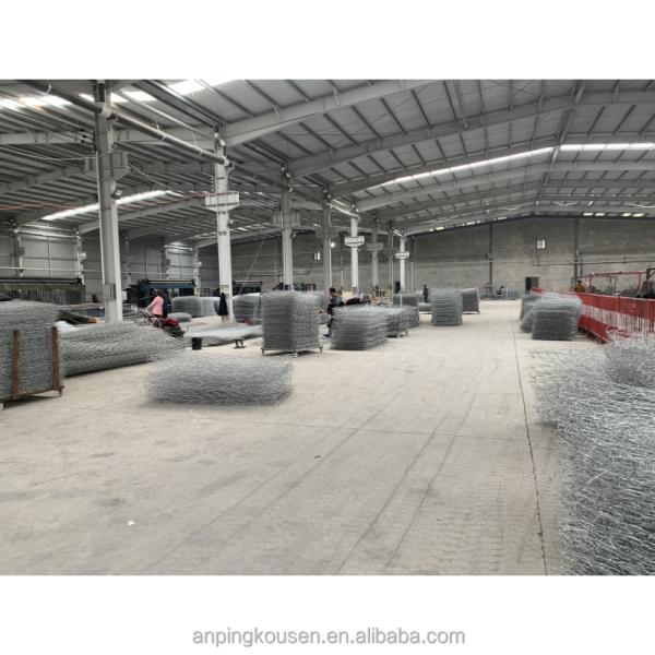 Шестиугольная цинковая пейзажная каменная клетка 200x100x50 сварная габионная корзина