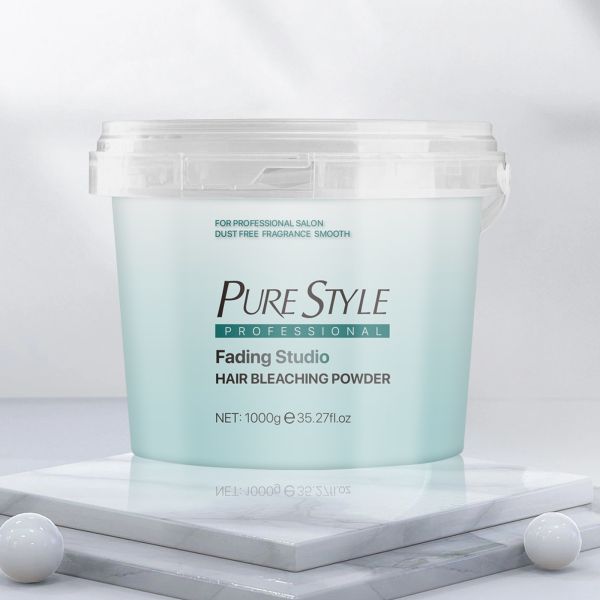 PureStyle  High Quality 1000g Organic Blue Hair Bleaching Powder Dust Free Light Blonde up to 9 Level  OEM Hair Dye Factory