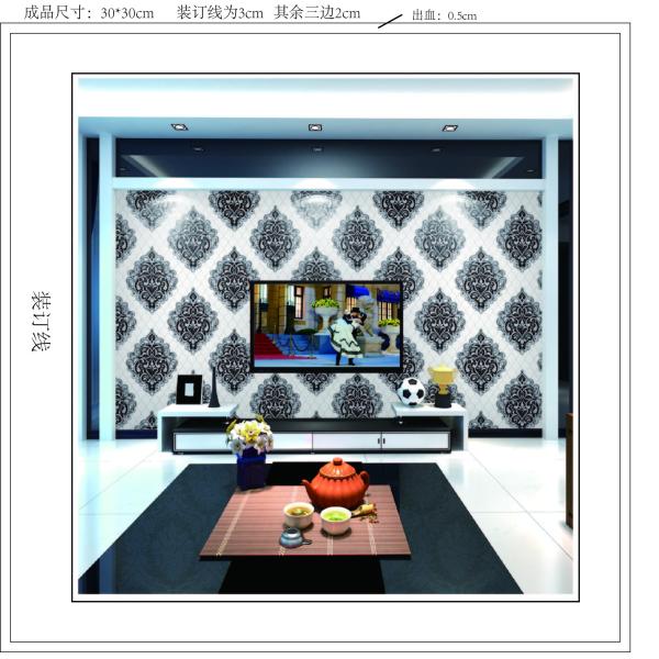 Pvc Vinyl Rustic Floral Wallpaper , Moisture Proof Home Furnishing Wallpaper