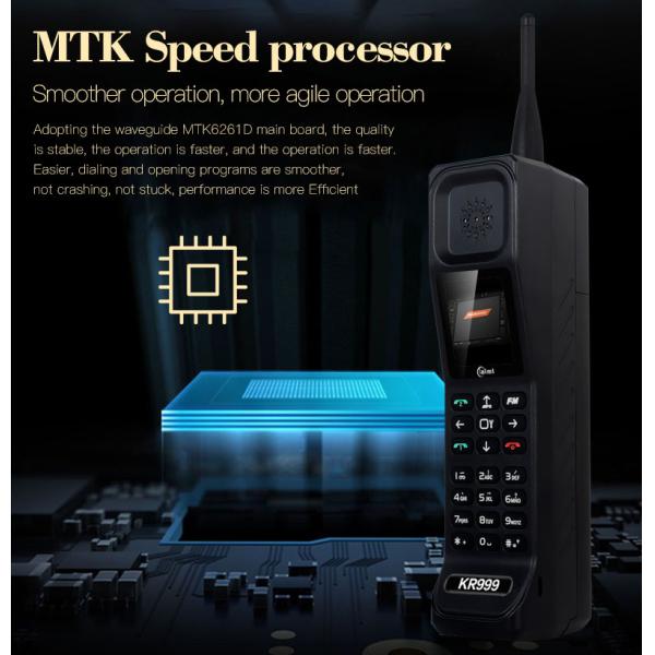 4G Cell Phone Dual Sim Loud Speaker FM radio Mp3 Big Bar Keyboard KR999 for Southeast Asia