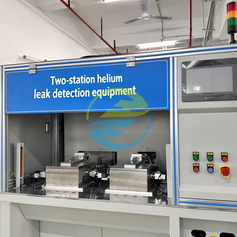High-Precision Relay Helium Leak Testing Equipment for Automatic Gas Tightness Inspection with Two Test Stations