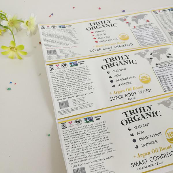 Personalized Custom Sheet Adhesive Food Packaging Label Sticker With Logo Printed For Vinegar Bottle Packaging