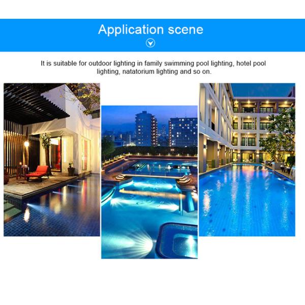 PAR56 12V 316L Stainless Steel Material Outdoor RGB LED Swimming Pool Underwater Light With Remote Controller