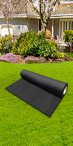Garden Weed Barrier Landscape Fabric Durable & Heavy-Duty Weed Block Gardening Mat, Easy Setup & Superior Weed Control