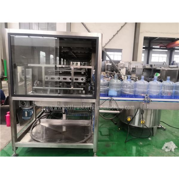 SUS304 600BPH Automatic 20 Liters 5 Gallon Water Bottling Machine With Decapper