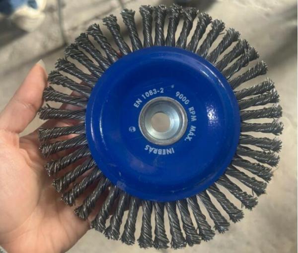 7 Inch OD Stringer Bead Knot Wire Wheel Brushes for Weld Cleaning