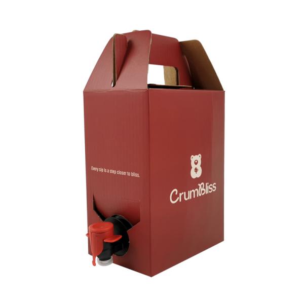1L-10L Sac de remplissage de biberon pour boissons aseptiques dans la boîte de scellé thermique Sac en aluminium pour vin et jus avec robinet Vitop pour eau minérale