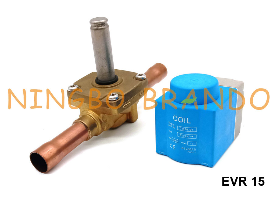 Линия клапан соленоида Danfoss HVAC жидкостная печатает EVR 15 NC 5/8