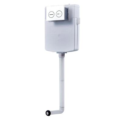 Enhance Bathroom Efficiency with White Bottom Inlet Built-In Flush Tank