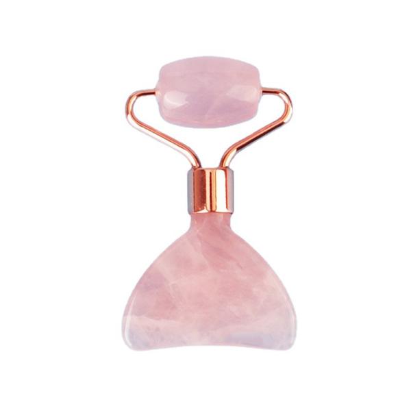 Mini Rose Quartz Jade Roller Eye Skin Care Gua Sha Board Multi Functional Facial Beauty Device within 90 Characters