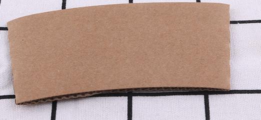 Disposable Paper Cup Sleeves Various Size Heat Resistant For Hot Coffee