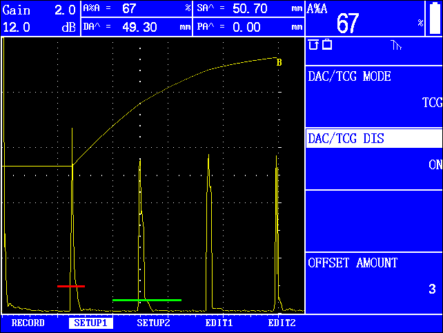 Digital Portable DAC, AVG Curves Ultrasonic Flaw Detector / UT Flaw Detector FD350USM60