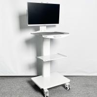 Carton d'infirmière mobile de couleur blanche avec prise électrique