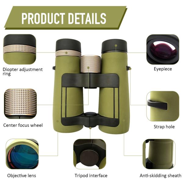 128m / 1000m 8x42 ED Binoculars For Hunting Camping Hiking